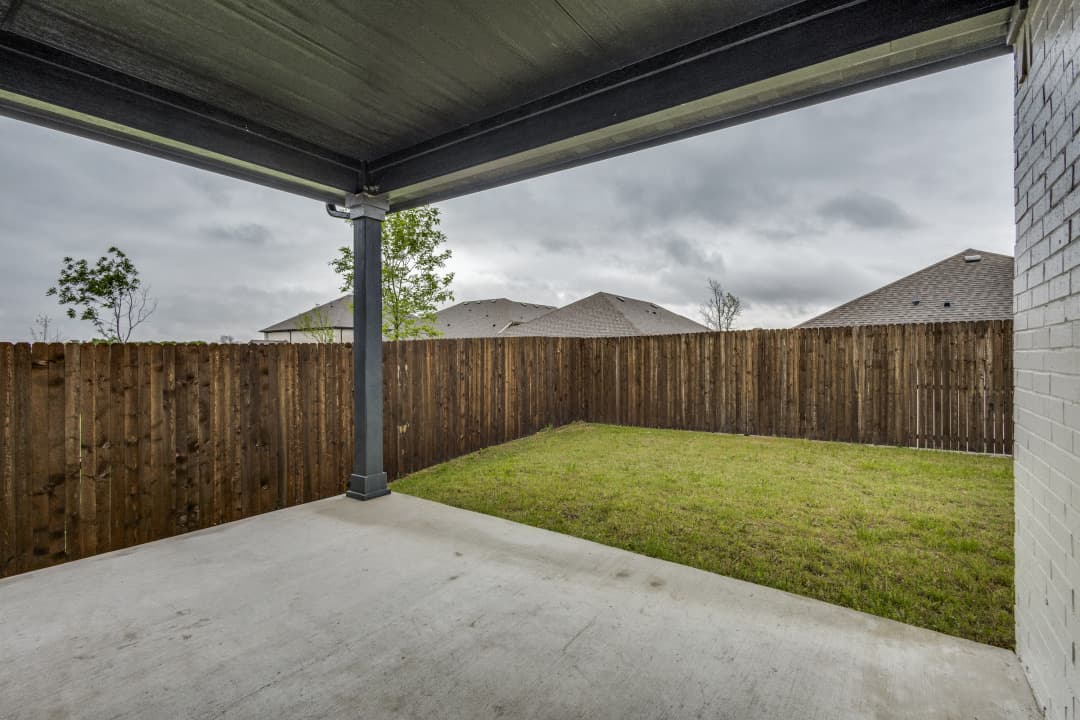 Covered back patio